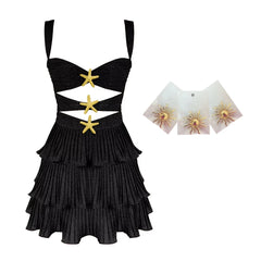 Ocean Jewel Tiered Cutout Swimsuit