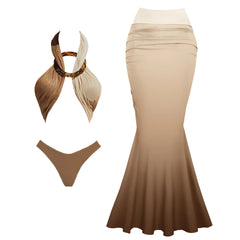 Desert Mirage Halter Bikini & Ombre Maxi Skirt Set