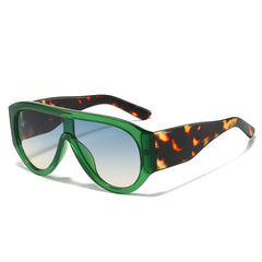 Fashion Forward Retro-Futuristic Visor Sunglasses