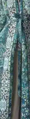 Tribal Print Long Pleated Kimono