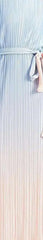 Sky‑To‑Sand Pastel Ombre Pleated Maxi Dress