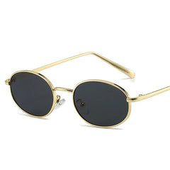 Shauna Vintage Retro Oval Sunglasses