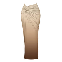 Desert Mirage Halter Bikini & Ombre Maxi Skirt Set