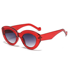 Chic Amber Pattern Oval Sunglasses