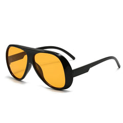 Oversized Gradient Lens Aviator Sunglasses