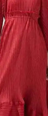 Elegant Pleated High-Low Dress