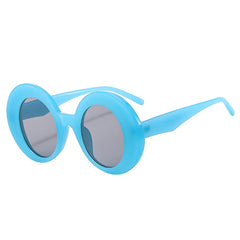 Retro Chunky Round Sunglasses