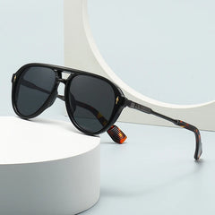 Shauna Retro Double Bridge Aviator Sunglasses