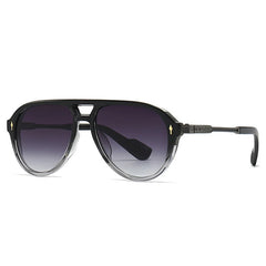 Shauna Retro Double Bridge Aviator Sunglasses