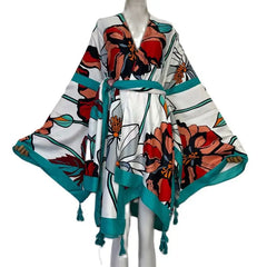 Floral Print Kimono