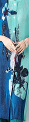 Vibrant Abstract Print Long Dress