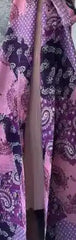 Tribal Print Long Pleated Kimono