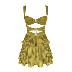 Ocean Jewel Tiered Cutout Swimsuit