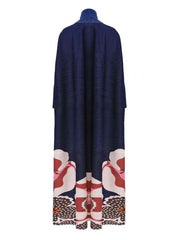 Elegant Open Front Abaya Coat