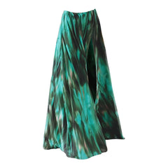 Seafoam Starfish Swimsuit with Flowing Ocean Print Sarong