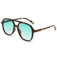 Vintage Inspired Double Bridge Pilot Sunglasses