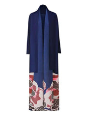 Elegant Open Front Abaya Coat