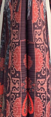 Vintage Indigo Porcelain Print Maxi Coat Dress