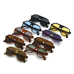Trendy Oversized Pilot Sunglasses