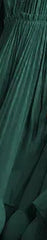 Emerald Green Pleated A-Line Dress