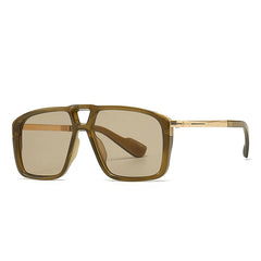 Shauna Retro Double Bridge Pilot Sunglasses