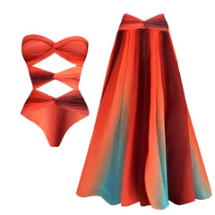 Sunset Ombre Cut-Out Swimsuit