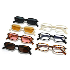 Fashion Forward Slim Rectangular Sunglasses