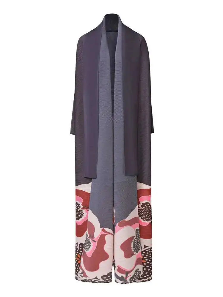 Elegant Open Front Abaya Coat