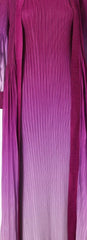 Elegant Ombre Pleated Maxi Dress