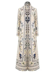 Boho Chic Long Kimono Dress