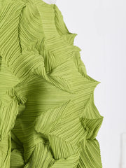 Textured Lime Green Sculpted Top