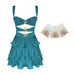 Ocean Jewel Tiered Cutout Swimsuit