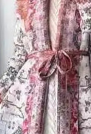 Tribal Print Long Pleated Kimono
