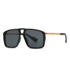 Shauna Retro Double Bridge Pilot Sunglasses