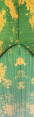 Abstract Ombre Pleated Kaftan Dress