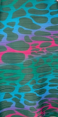 Vibrant Abstract Print Long Maxi Dress