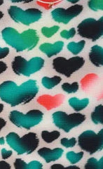 Navy Multicolor Leaf Print Pleated Knit Top