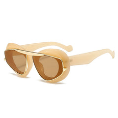 Unique Sculptural Frame Sunglasses