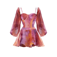 Unique Wrap Front Floral Swimsuit