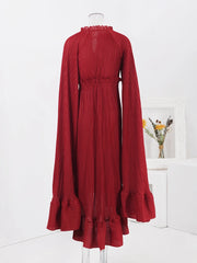 Elegant Pleated High-Low Dress