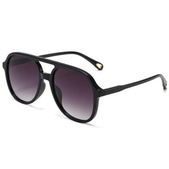 Vintage Inspired Double Bridge Pilot Sunglasses