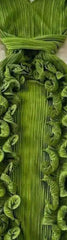 Leaf Pleated Maxi Dress