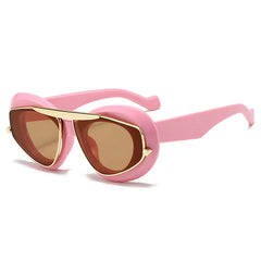 Unique Sculptural Frame Sunglasses