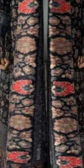 Vintage Indigo Porcelain Print Maxi Coat Dress