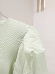 Soft Sage Green Ruffle Tiered Maxi Dress