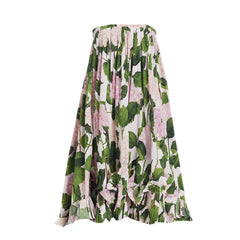 Floral Bloom Ruffle Bikini & Maxi Skirt Set