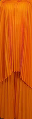 Modest Camel Pleated Layered Maxi Dress
