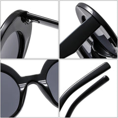 Retro Chunky Round Sunglasses