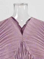 Shimmering Mauve Layered Fringe Dress