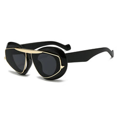 Unique Sculptural Frame Sunglasses